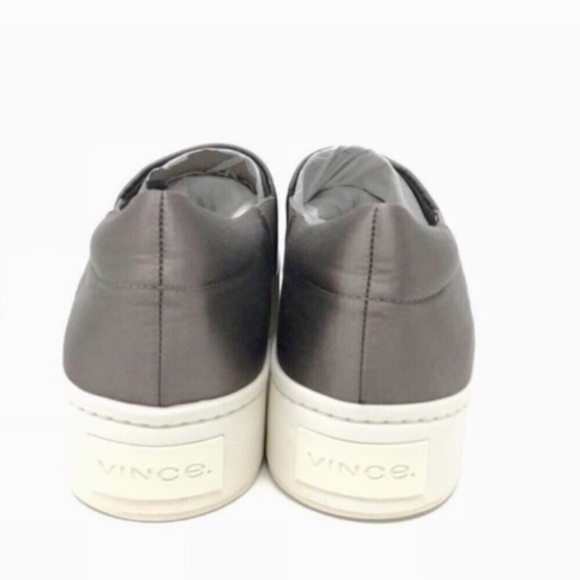 Scarpe Donna Vince Blair S41 Slip On - Pelle Color Gunmetal - Taglia US 8 (EU 38) Nuove Con Scatola